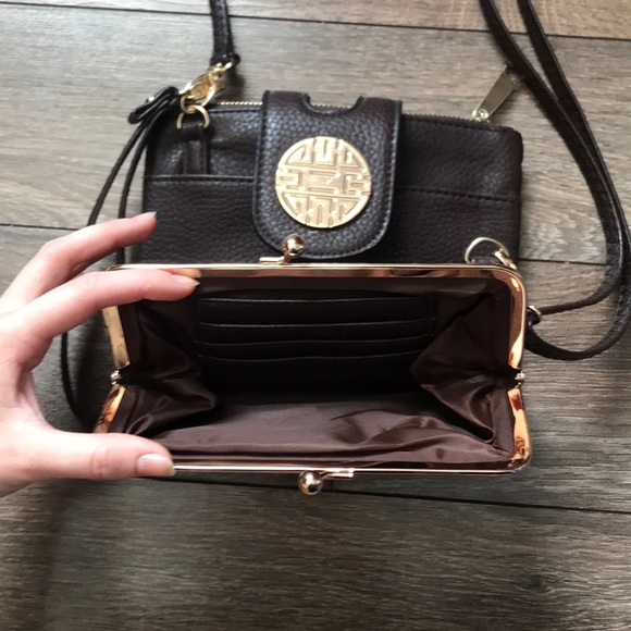 Brown leather purse - Picture 3 of 5